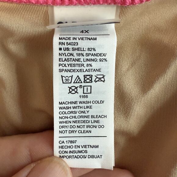 Old Navy Low-Rise Classic Rib-Knit Bikini Swim Bottoms Women’s 4X Pink Trance - Picture 4 of 6